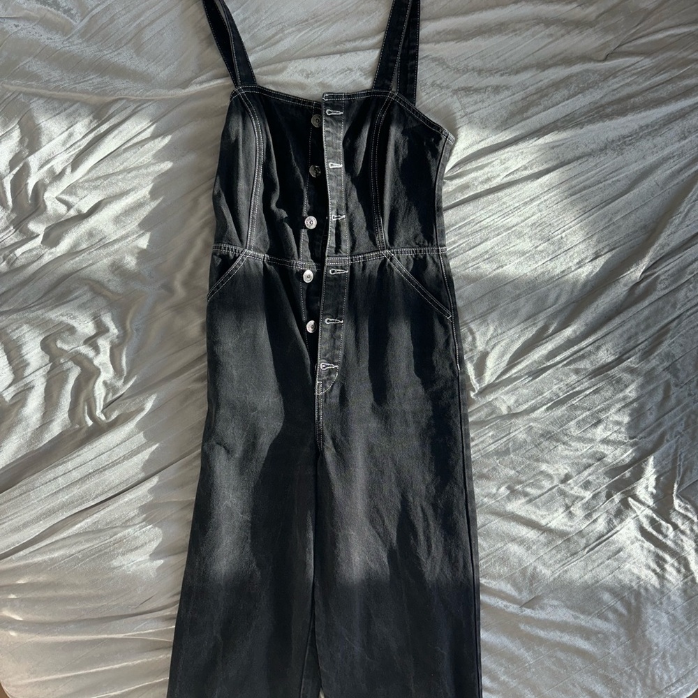 Urban Outfitters Black Denim Jumpsuit